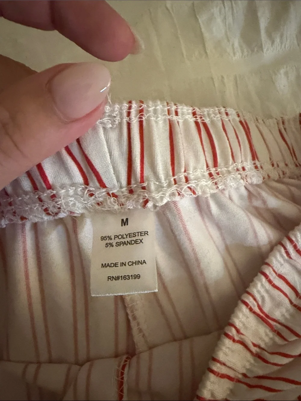 Target Red & White Striped Ruffle Lounge Shorts - Picture 2 of 2